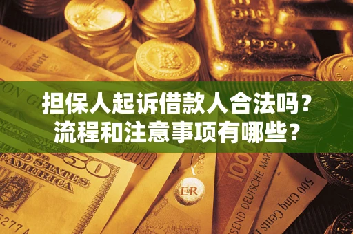 济南担保人起诉借款人合法吗？流程和注意事项有哪些？