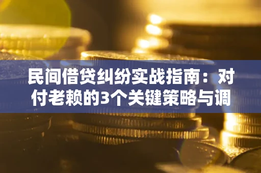 济南民间借贷纠纷实战指南：对付老赖的3个关键策略与调解盲区解析