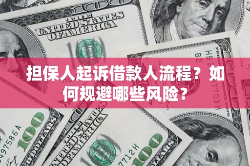 济南担保人起诉借款人流程？如何规避哪些风险？