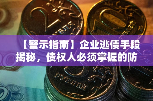 济南【警示指南】企业逃债手段揭秘，债权人必须掌握的防坑宝典