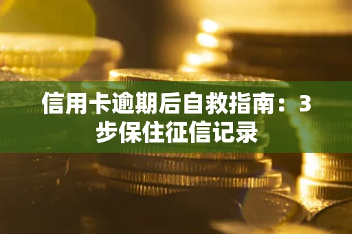 济南信用卡逾期后自救指南：3步保住征信记录